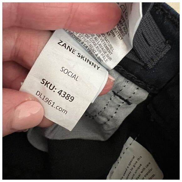 NWT DL1961 Ultimate Fit Zane Skinny Jeans in Social Wash Ultra Soft Sz 12 - Picture 7 of 9